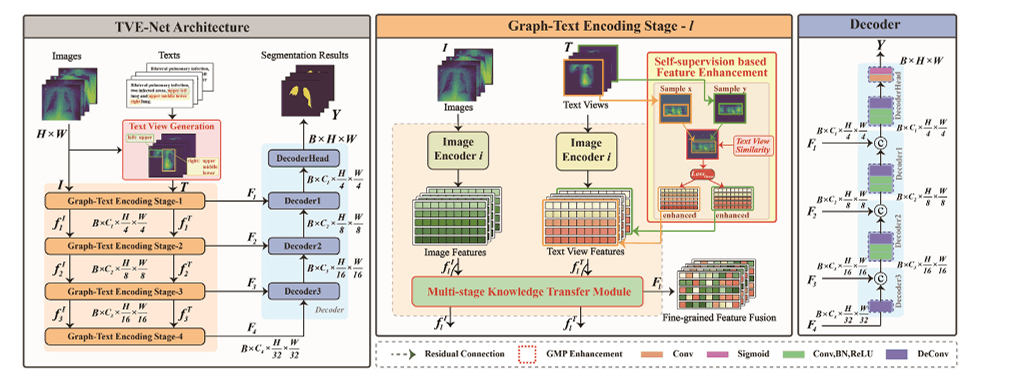 Driven by textual knowledge: A Text-View Enhanced Knowledge Transfer Network for lung infection region segmentation