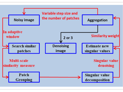 Adaptive iterative global image denoising method based on SVD